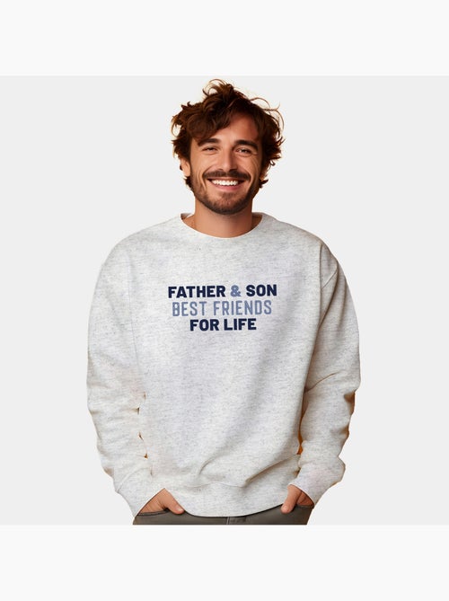 Sudadera Hombre - FATHER AND SON BEST FRIENDS FOR LIFE - Kiabi