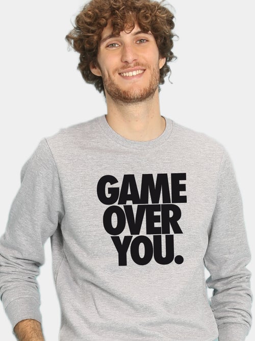 Sudadera Hombre - GAME OVER YOU - Kiabi Sudadera Hombre - GAME OVER YOU - Kiabi