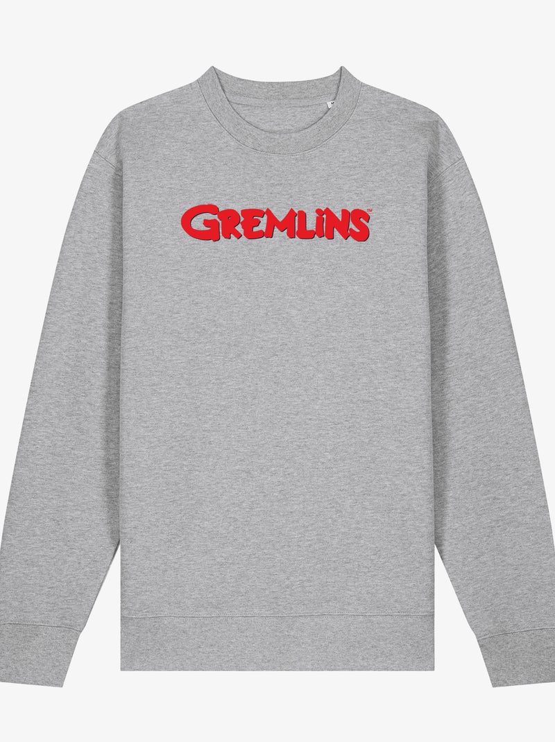 Sudadera Hombre - GREMLINS LOGO Gris jaspeado - Kiabi