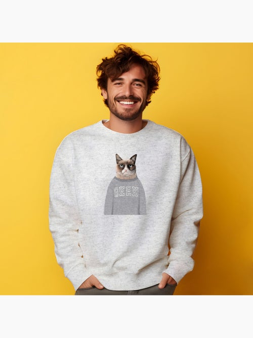 Sudadera Hombre - GRUMPY CAT - Kiabi Sudadera Hombre - GRUMPY CAT - Kiabi
