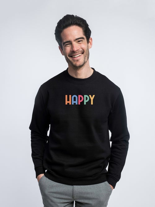Sudadera Hombre - HAPPY COLORÉ - Kiabi Sudadera Hombre - HAPPY COLORÉ - Kiabi
