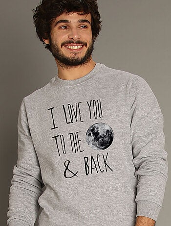 Sudadera Hombre - I LOVE YOU TO THE MOON AND BACK