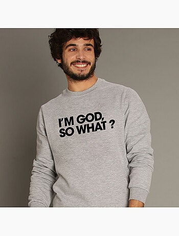 Sudadera Hombre - I M GOD SO WHAT