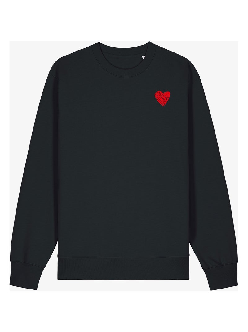 Sudadera Hombre - LITTLE HEART Negro - Kiabi