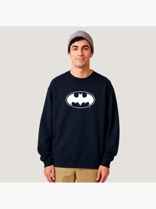 Sudadera Hombre - LOGO BATMAN WHITE - Kiabi