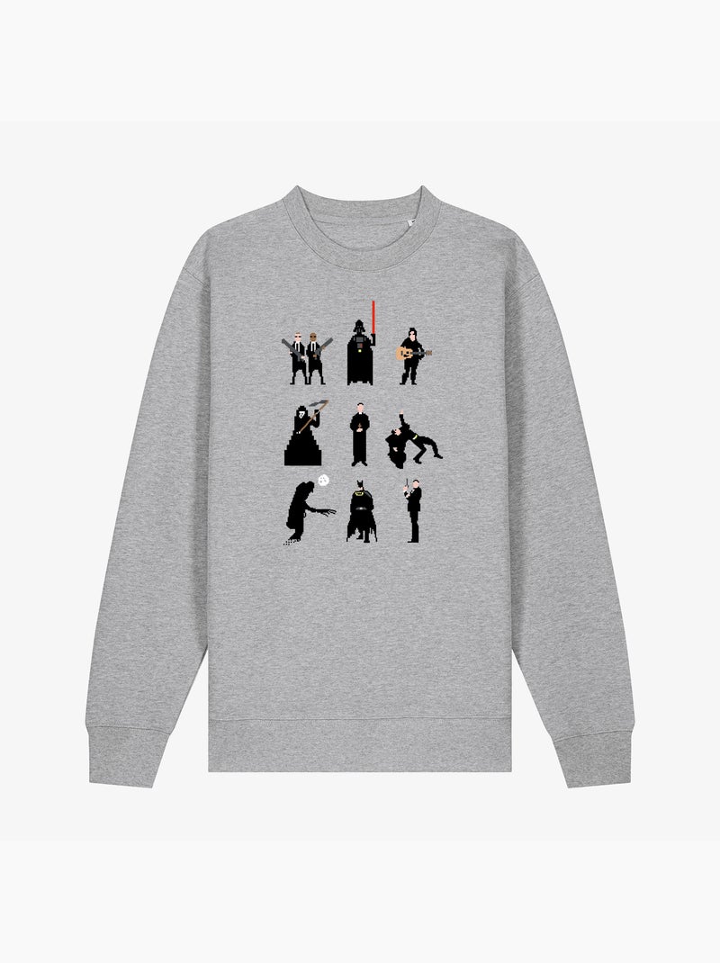 Sudadera Hombre - MEN IN BLACK Gris jaspeado - Kiabi