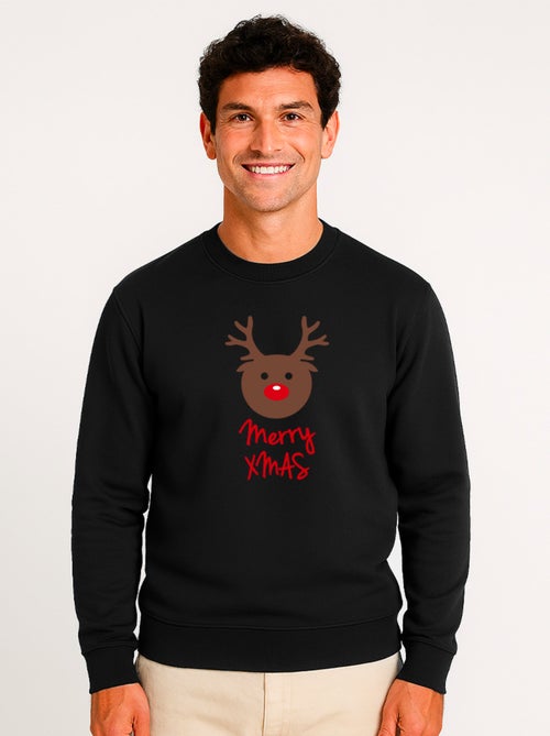 Sudadera Hombre - MERRY XMAS RENNE - Kiabi Sudadera Hombre - MERRY XMAS RENNE - Kiabi