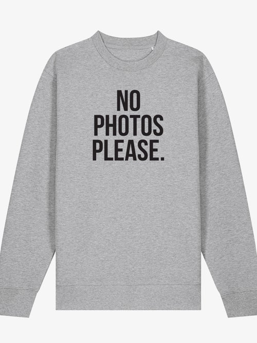 Sudadera Hombre - NO PHOTOS PLEASE - Kiabi Sudadera Hombre - NO PHOTOS PLEASE - Kiabi