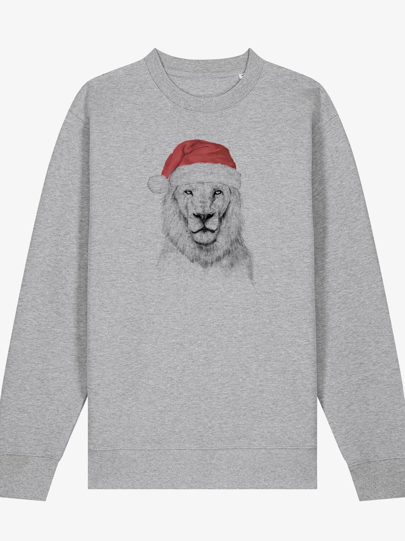 Sudadera Hombre - SANTA LION Gris jaspeado - Kiabi