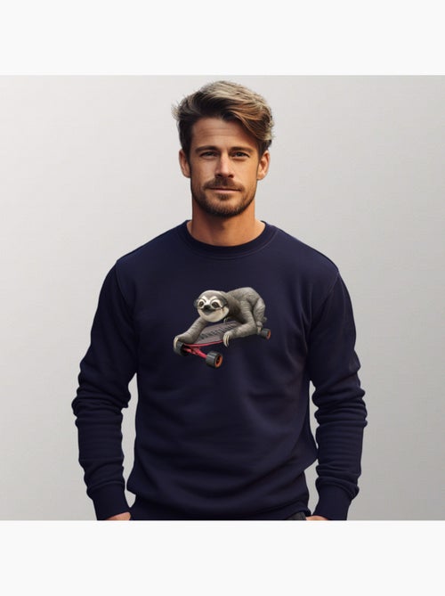 Sudadera Hombre - SKATEBOARD SLOTH - Kiabi