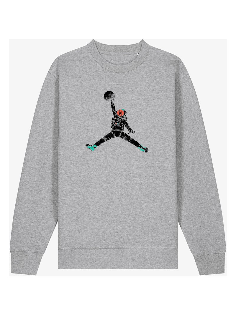 Sudadera Hombre - SPACE DUNK Gris jaspeado - Kiabi
