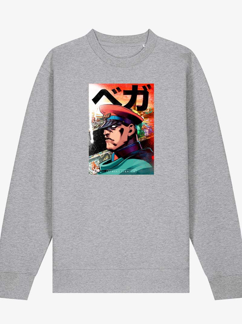 Sudadera Hombre - STREET FIGHTER 2 Gris jaspeado - Kiabi