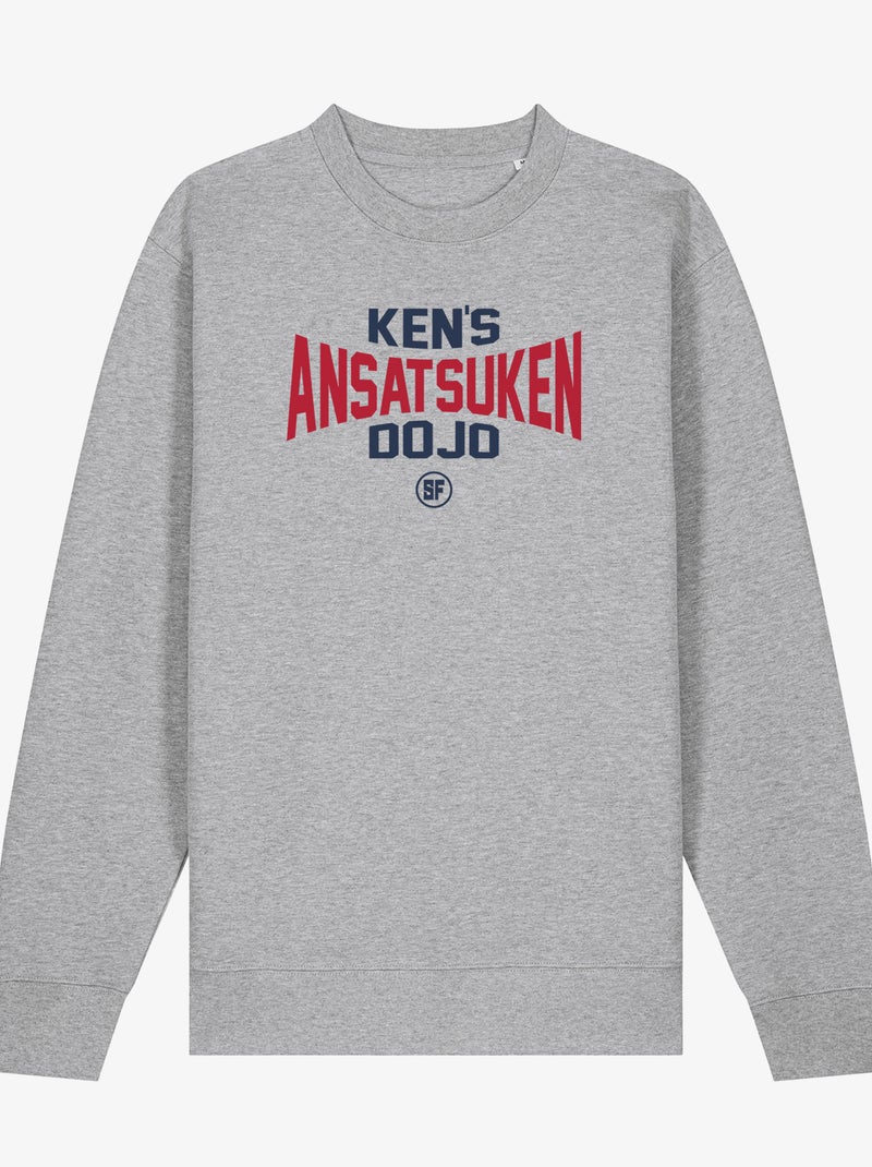Sudadera Hombre - STREET FIGHTER KEN'S ANSATSUKEN DOJO Gris jaspeado - Kiabi
