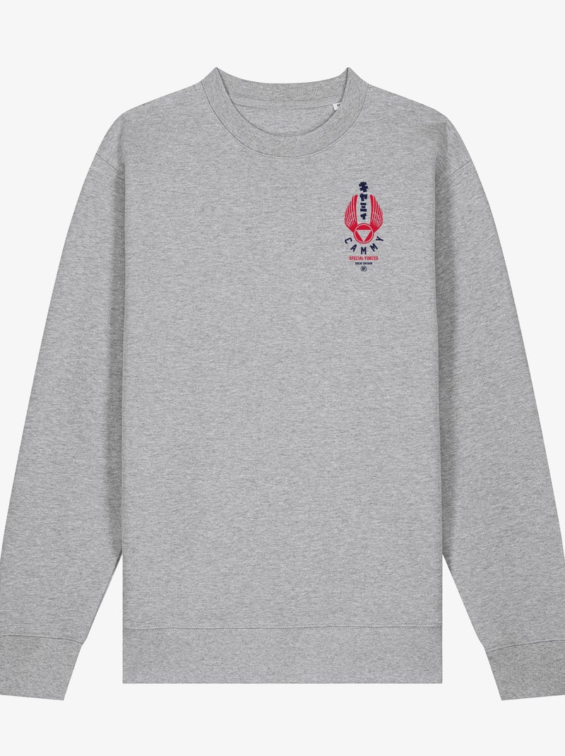 Sudadera Hombre - STREET FIGHTER SPECIAL FORCES CŒUR Gris jaspeado - Kiabi