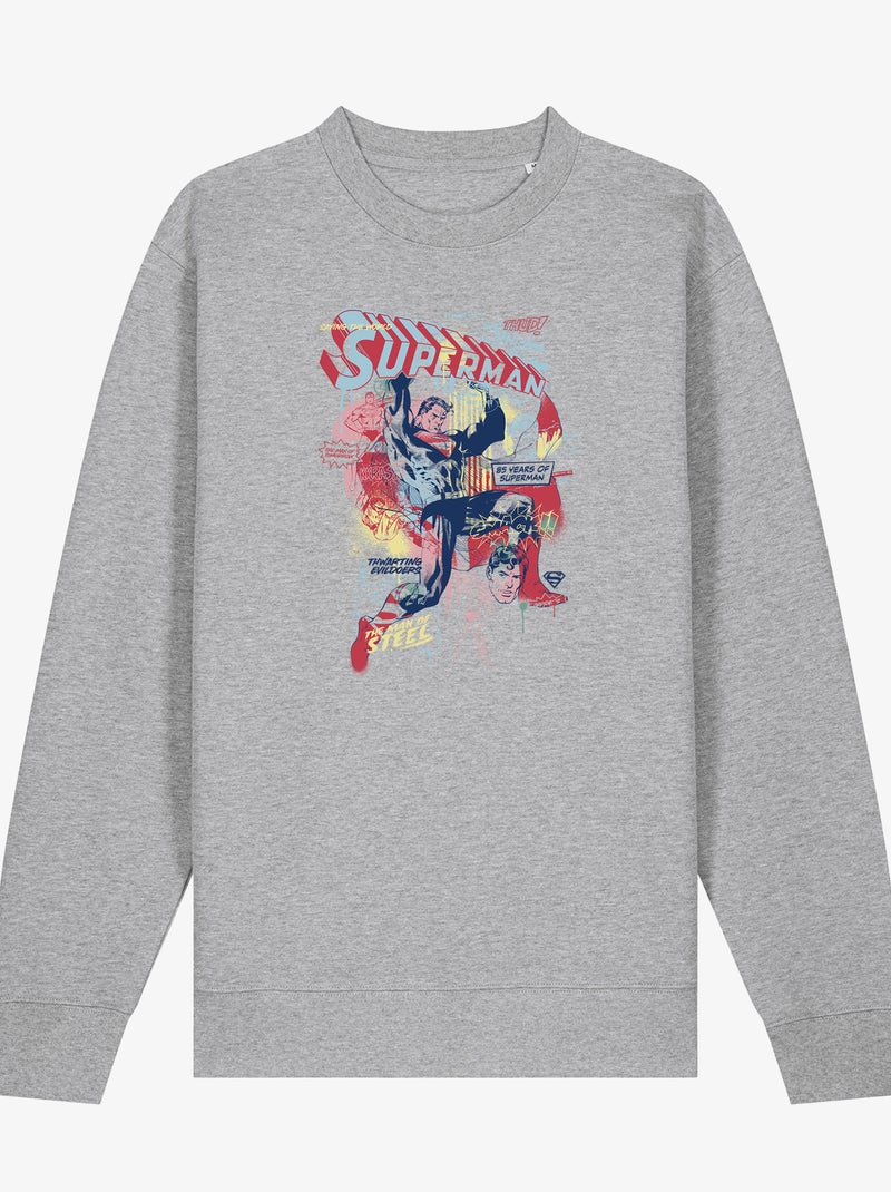 Sudadera Hombre - SUPERMAN 2 Gris jaspeado - Kiabi