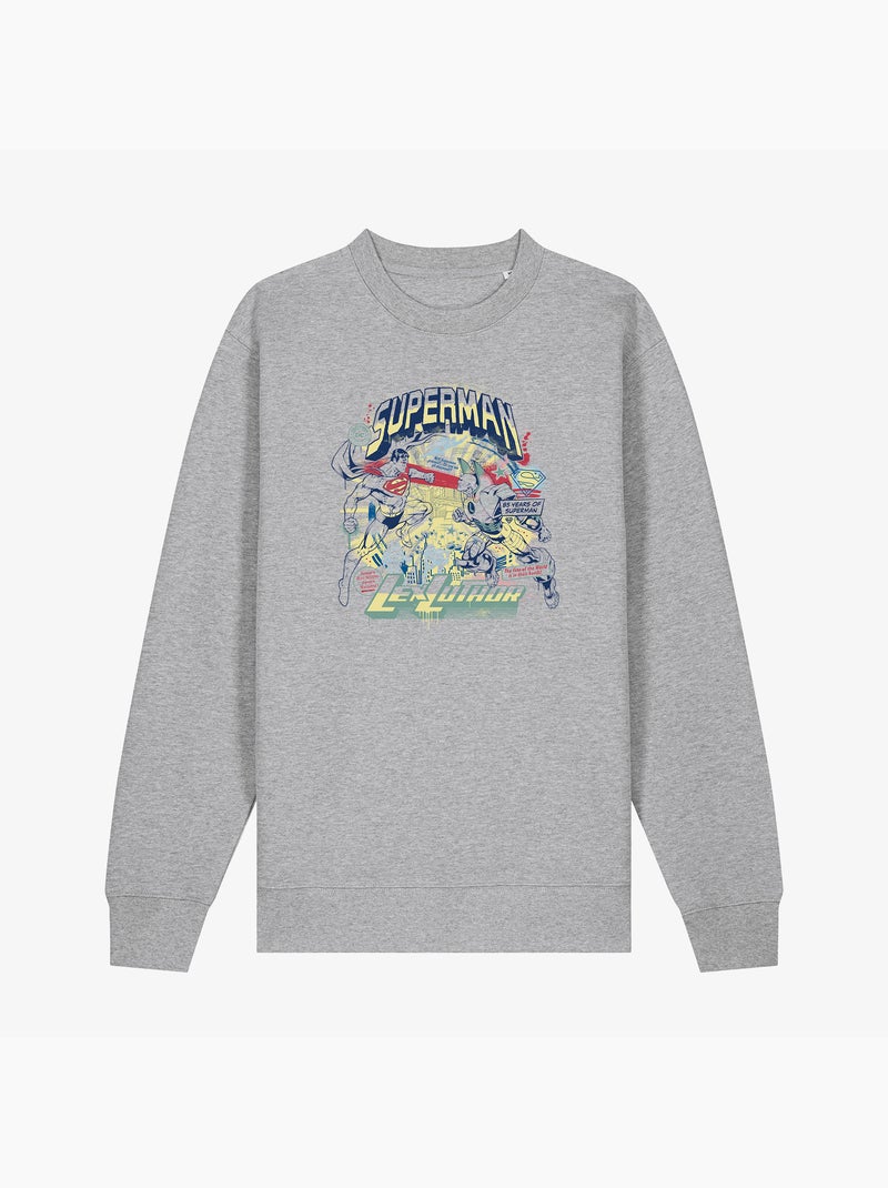 Sudadera Hombre - SUPERMAN LEX LUTHOR Gris jaspeado - Kiabi