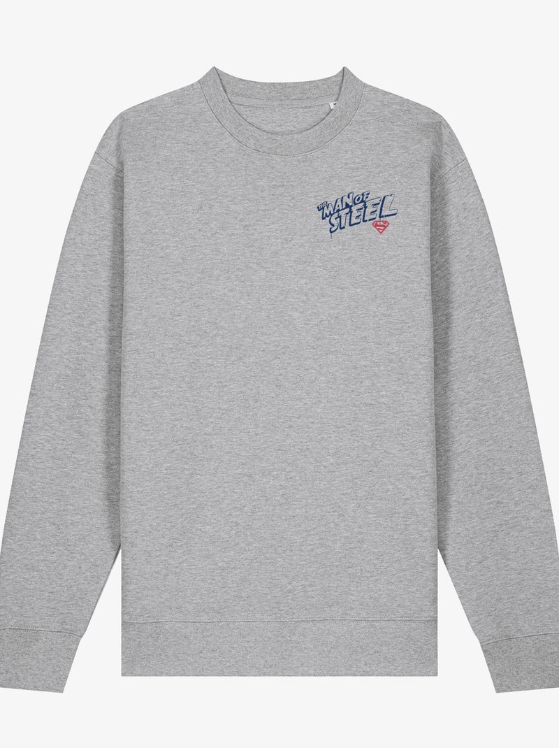 Sudadera Hombre - SUPERMAN THE MAN OF STEEL CŒUR Gris jaspeado - Kiabi