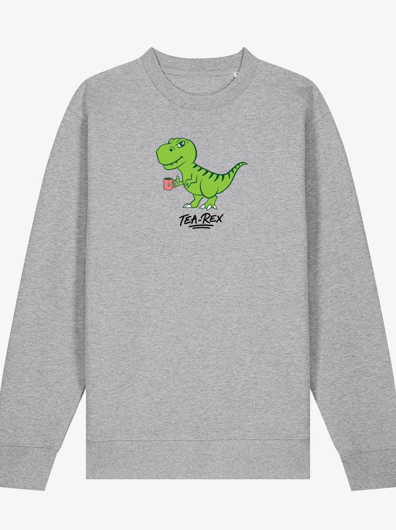 Sudadera Hombre - TEA REX Gris jaspeado - Kiabi