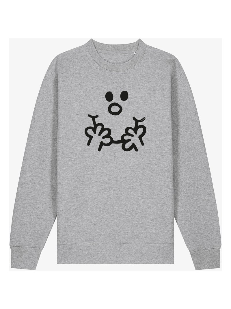 Sudadera Hombre - VISAGE MONSIEUR Gris jaspeado - Kiabi