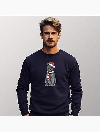 Sudadera Hombre - XMAS CAT