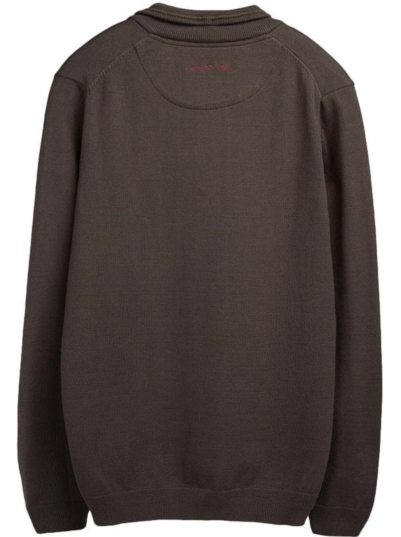 Sudadera hombre con cremallera teddy smith Marrón capuchino - Kiabi