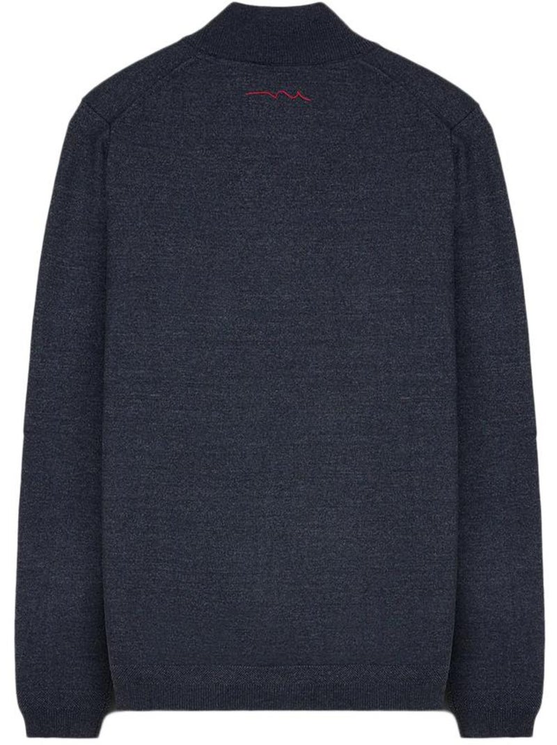 Sudadera Hombre Teddy Smith con Cremallera 1/4 Azul marino - Kiabi