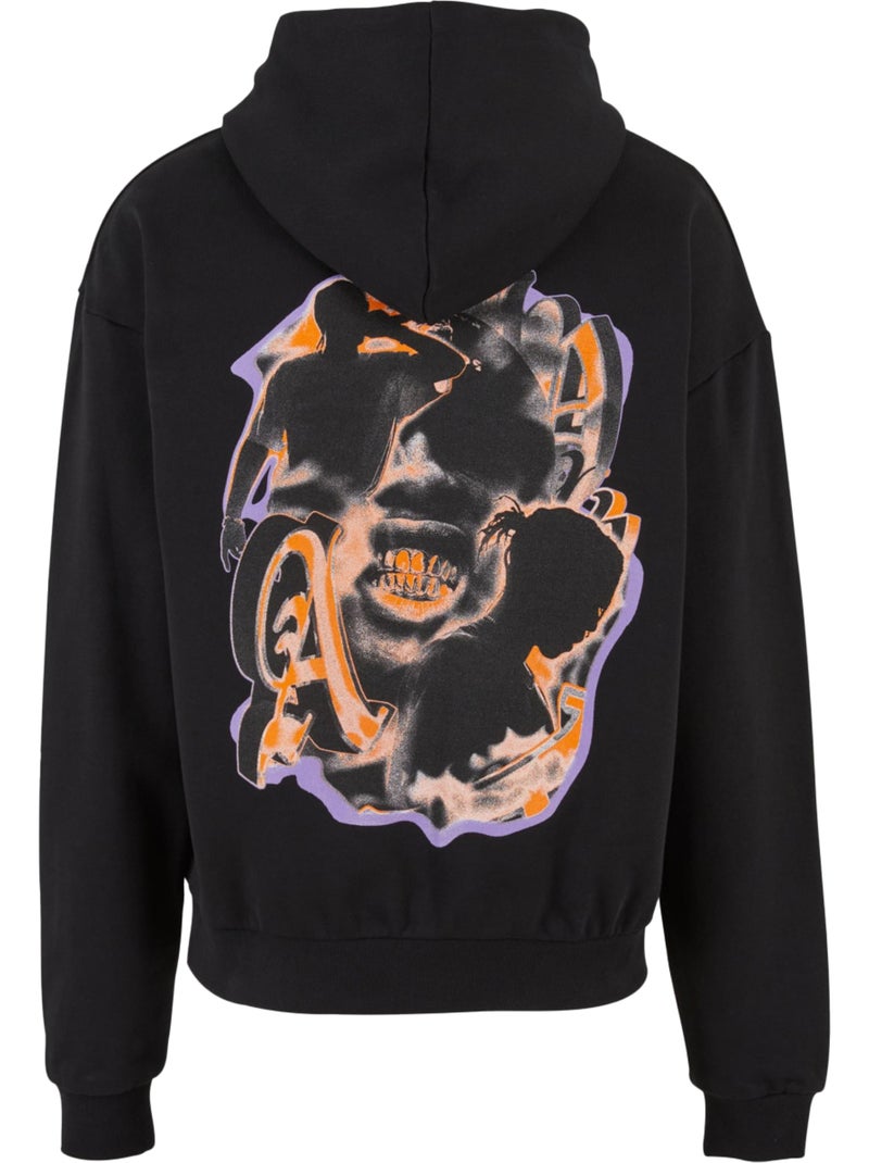 Sudadera hustle de ultrapesada para hombre - mister tee Negro - Kiabi