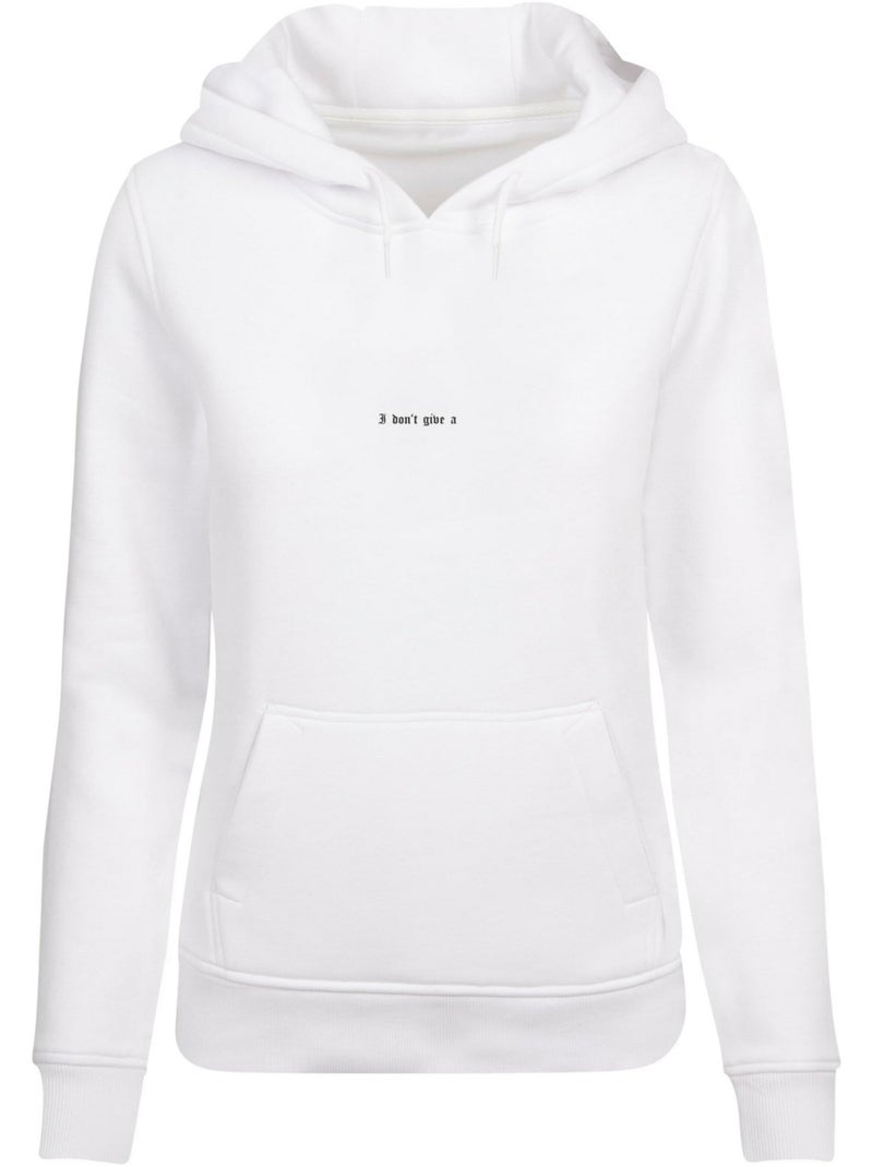 Sudadera i don't give a para mujer - miss tee Blanco - Kiabi