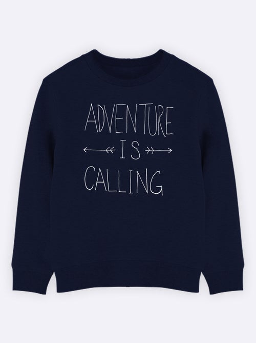 Sudadera infantil ADVENTURE IS CALLING - Kiabi