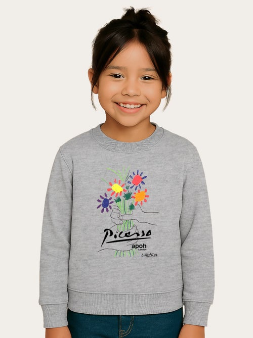 Sudadera infantil APOH PICASSO FLOWERS - Kiabi