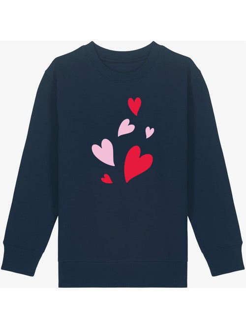 Sudadera infantil BACK MANY HEARTS - Kiabi