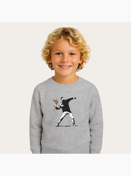 Sudadera infantil BANKSY LOVE - Kiabi