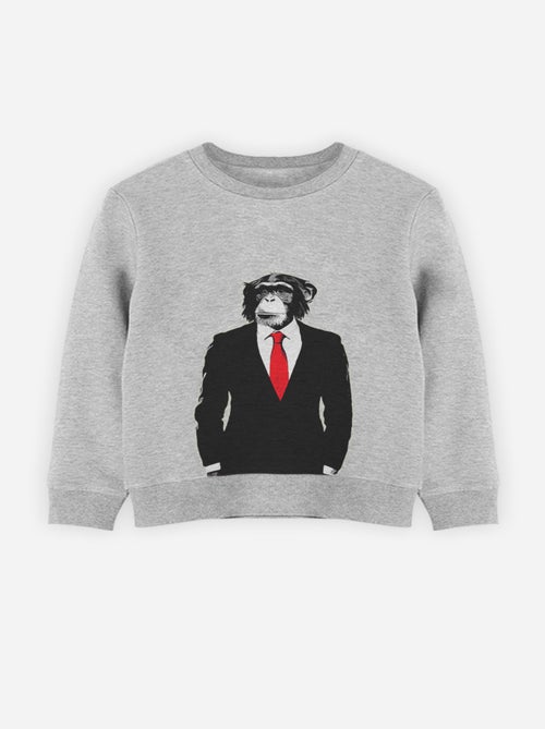 Sudadera infantil BUSINESS MONKEY - Kiabi