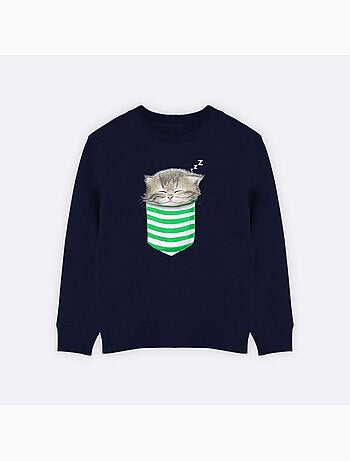 Sudadera infantil CAT IN THE POCKET