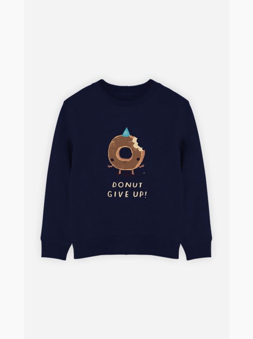Sudadera infantil DONUT GIVE UP - Kiabi