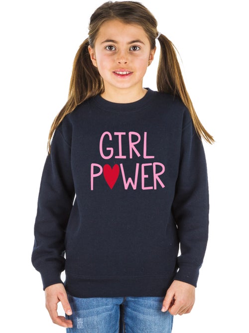 Sudadera infantil GIRL POWER MPT - Kiabi Sudadera infantil GIRL POWER MPT - Kiabi