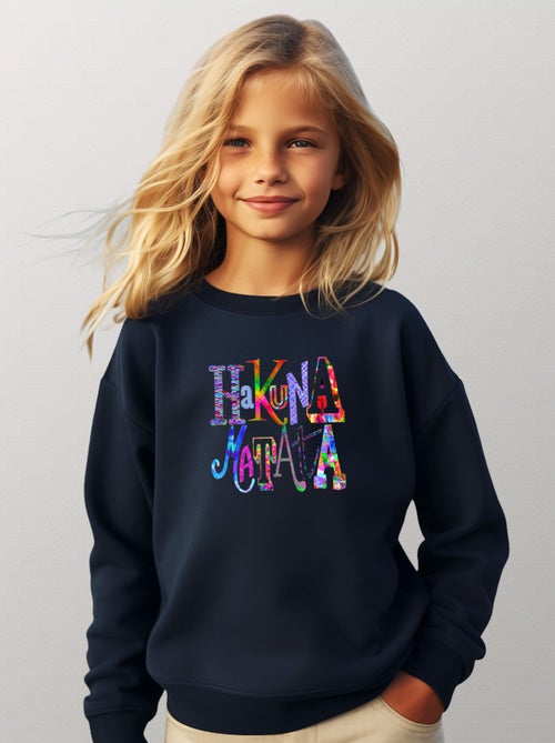 Sudadera infantil HAKUNA MATATA COLOR - Kiabi