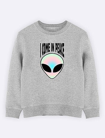 Sudadera infantil I COME IN PEACE 2