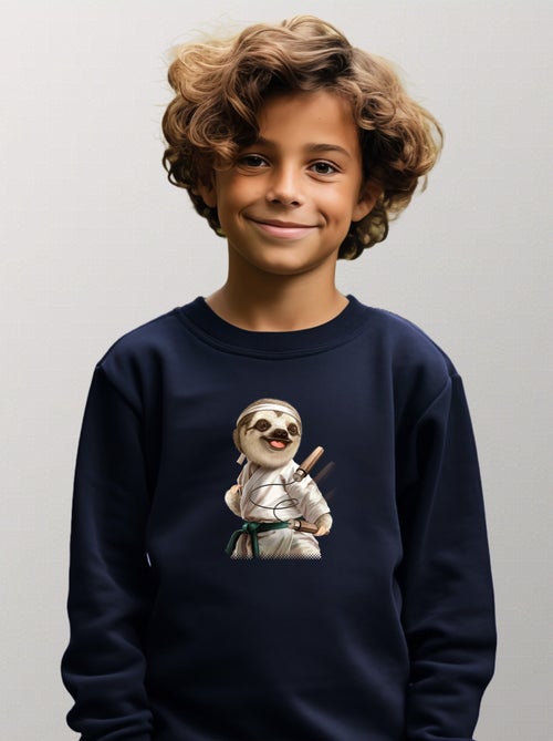 Sudadera infantil KARATE SLOTH - Kiabi