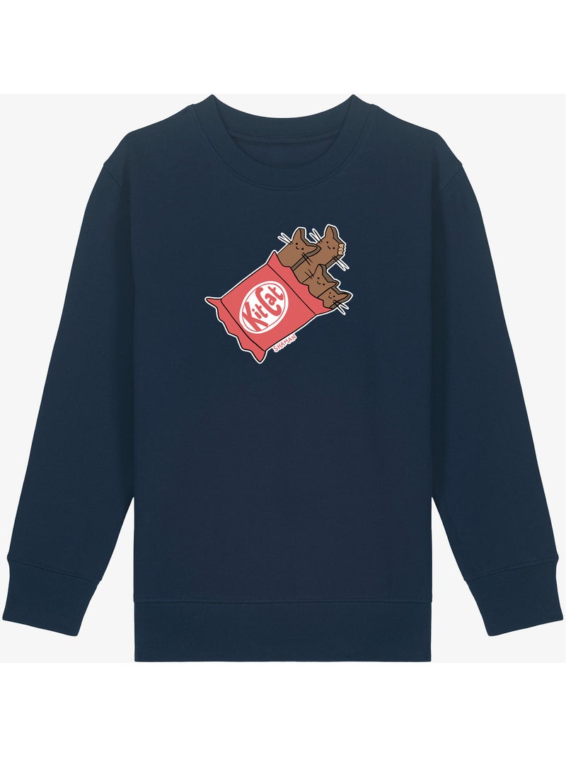 Sudadera infantil KIT CAT Azul marino - Kiabi