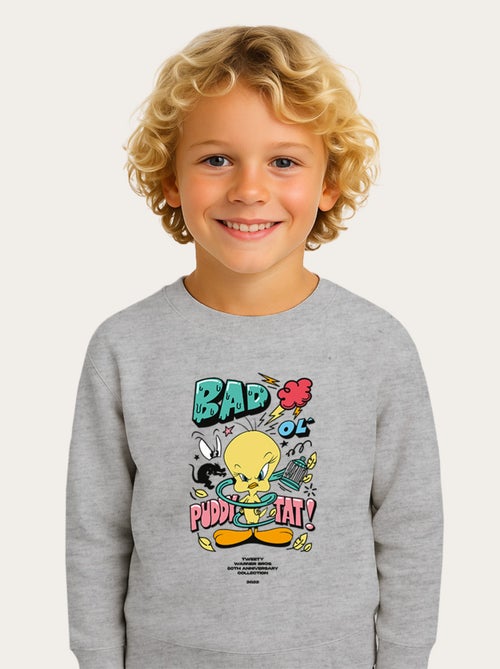 Sudadera infantil LONELEY TUNES TWEETY 80TH BAD - Kiabi Sudadera infantil LONELEY TUNES TWEETY 80TH BAD - Kiabi