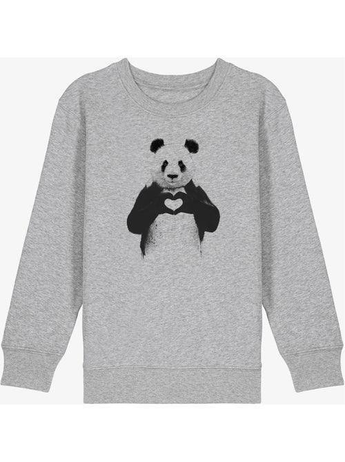 Sudadera infantil LOVE PANDA - Kiabi