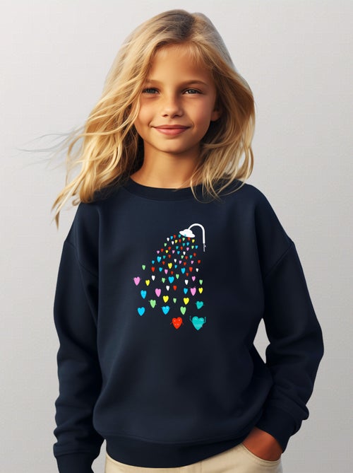 Sudadera infantil LOVE SHOWER - Kiabi
