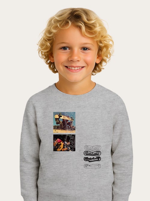 Sudadera infantil SKATEBOARD! MAGAZINE PHOTO - Kiabi Sudadera infantil SKATEBOARD! MAGAZINE PHOTO - Kiabi