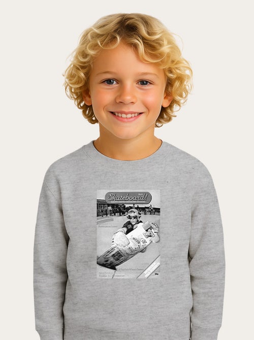 Sudadera infantil SKATEBOARD! MAGAZINE POWERPLACES - Kiabi