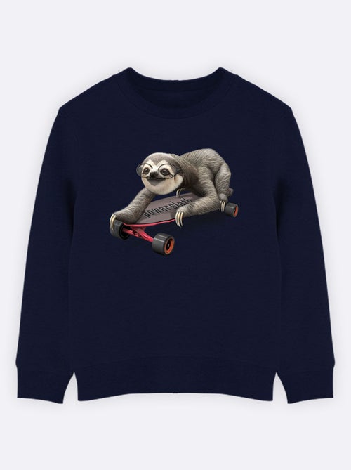 Sudadera infantil SKATEBOARD SLOTH - Kiabi