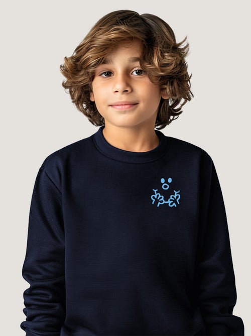 Sudadera infantil VISAGE MONSIEUR CŒUR - Kiabi Sudadera infantil VISAGE MONSIEUR CŒUR - Kiabi