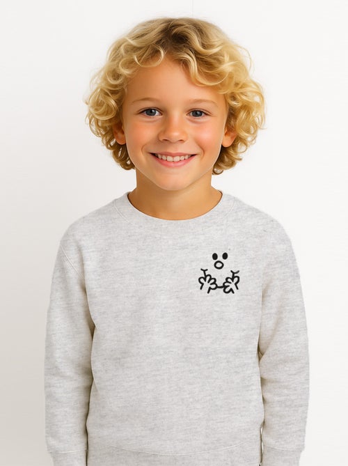 Sudadera infantil VISAGE MONSIEUR CŒUR - Kiabi Sudadera infantil VISAGE MONSIEUR CŒUR - Kiabi