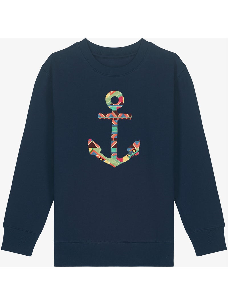 Sudadera infantil YOU MAKE ME HOME Azul marino - Kiabi