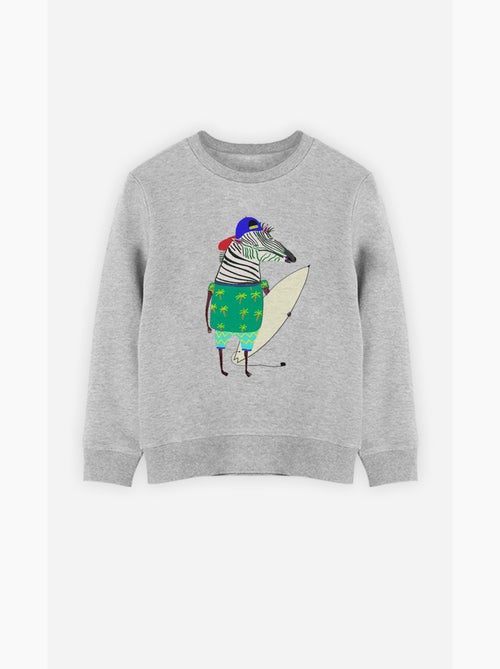 Sudadera infantil ZEBRA SURFER - Kiabi